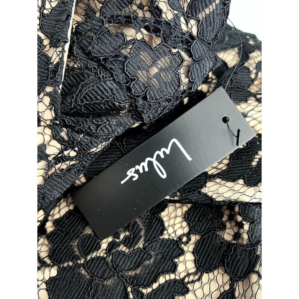 NWT Lulus Black Lace Table For Two‎ Dress Size Small - Picture 5 of 10